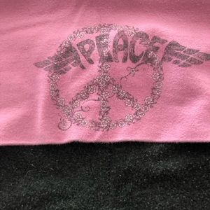 SOLOW gray and pink fold over yoga pant